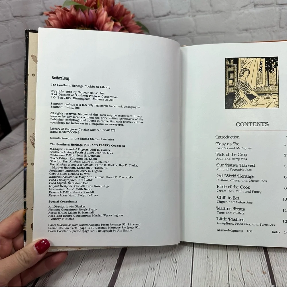 vtg 1984 The Southern Heritage Pies & Pastry Cookbook southern living hardcover